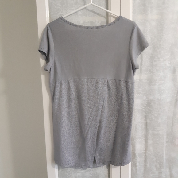 TenTree open back medium striped short sleeve shirt - Picture 4 of 6